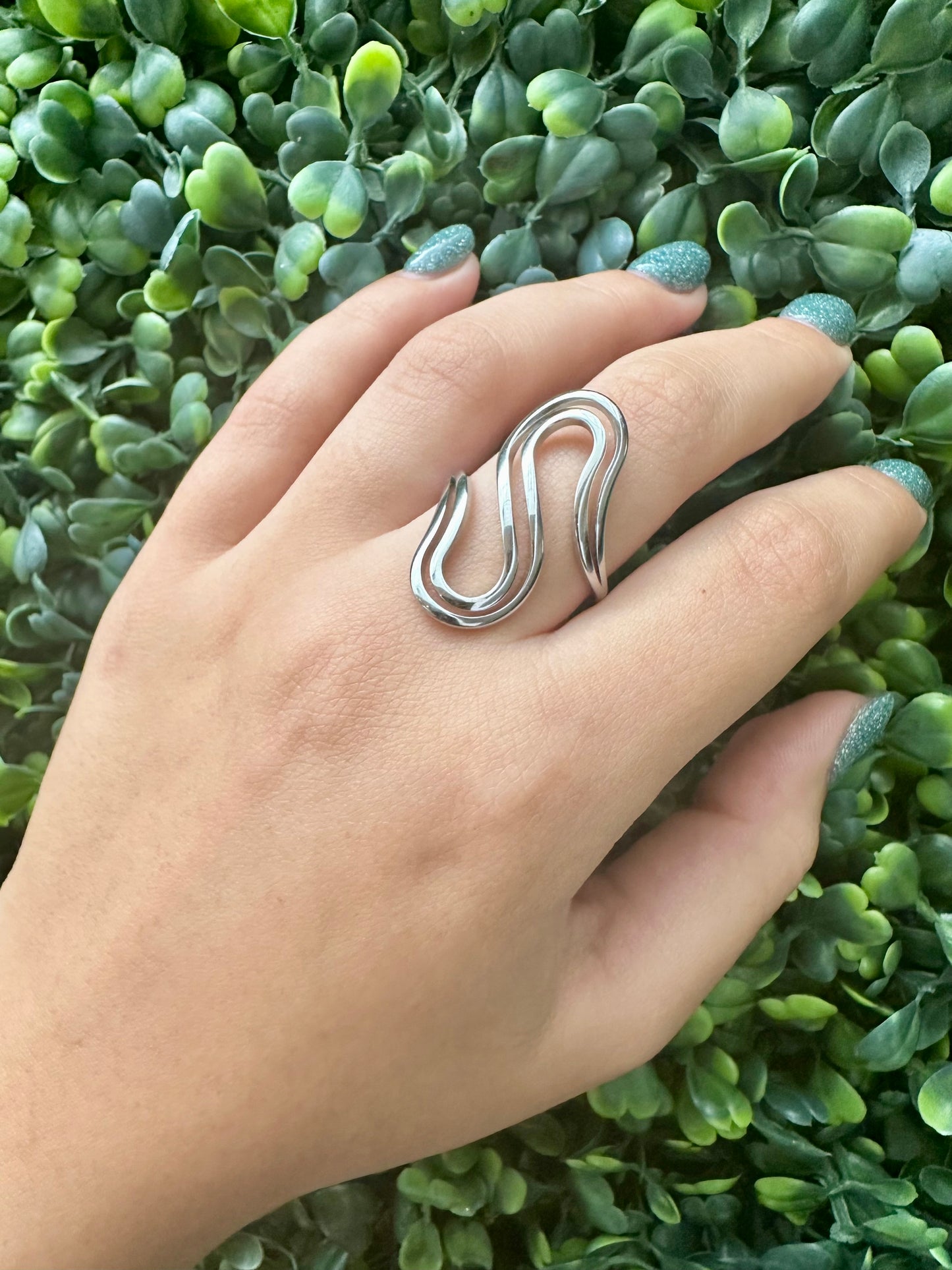 Infinity Ring Silver Adjustable