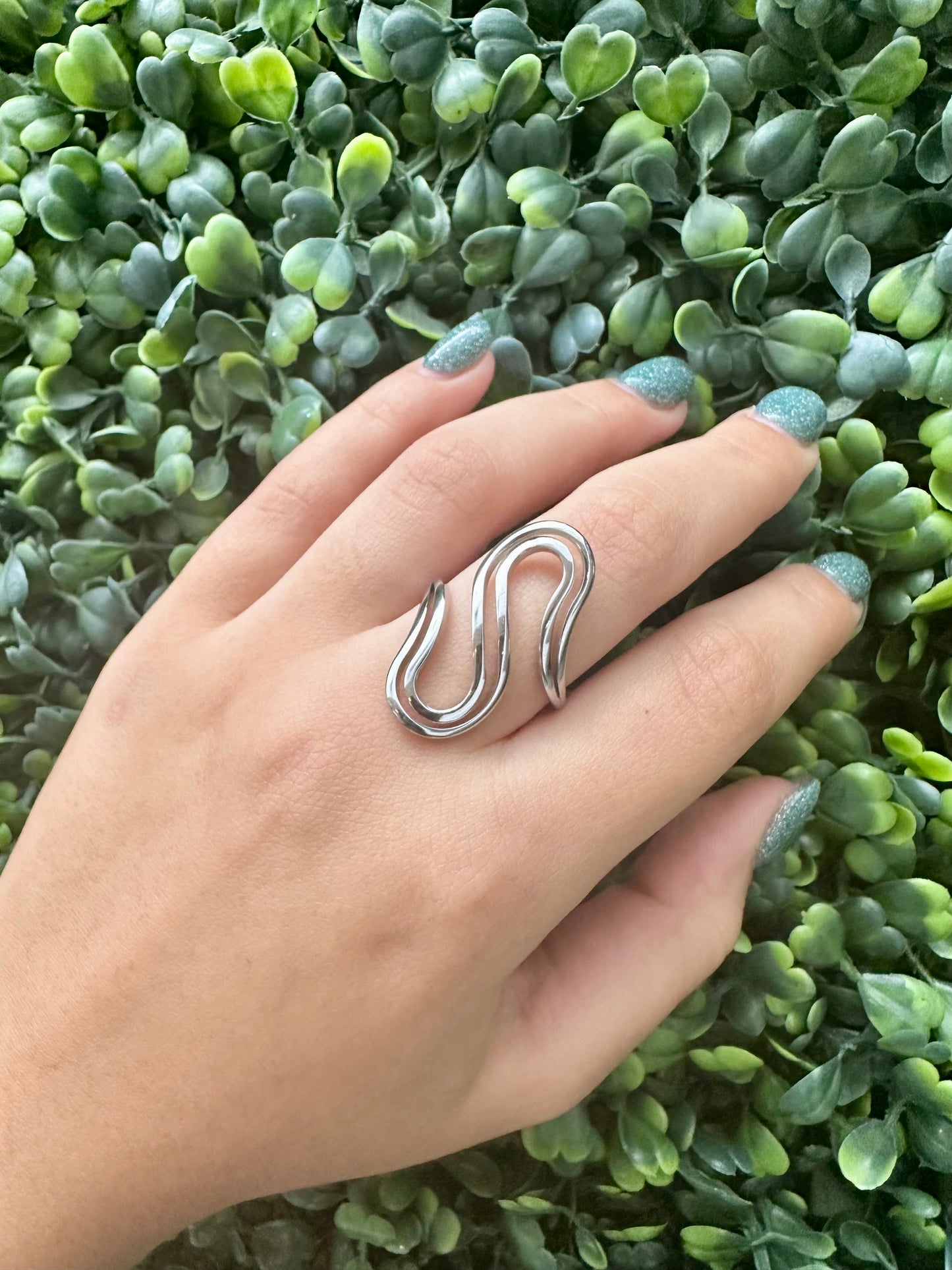 Infinity Ring Silver Adjustable