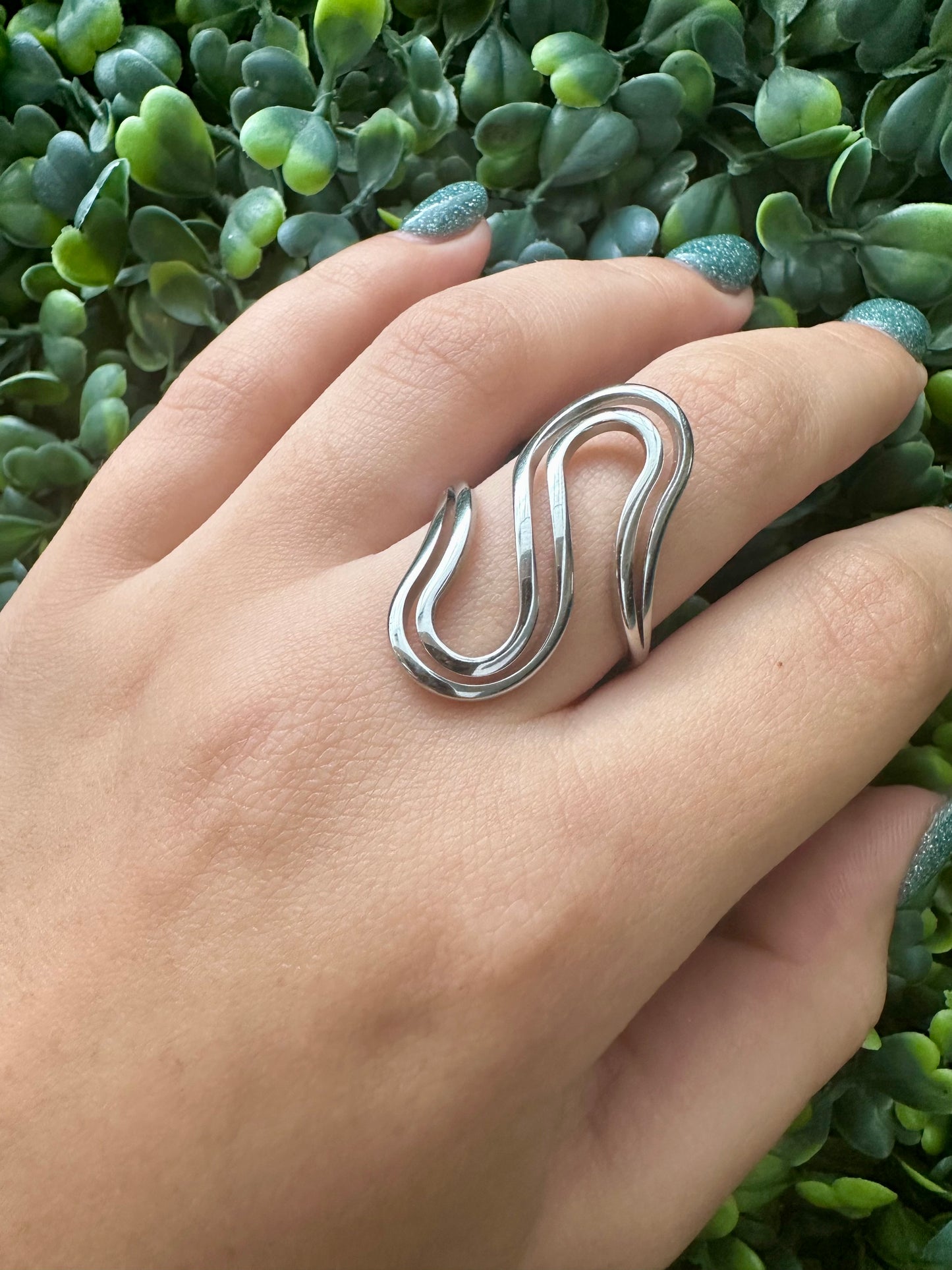Infinity Ring Silver Adjustable