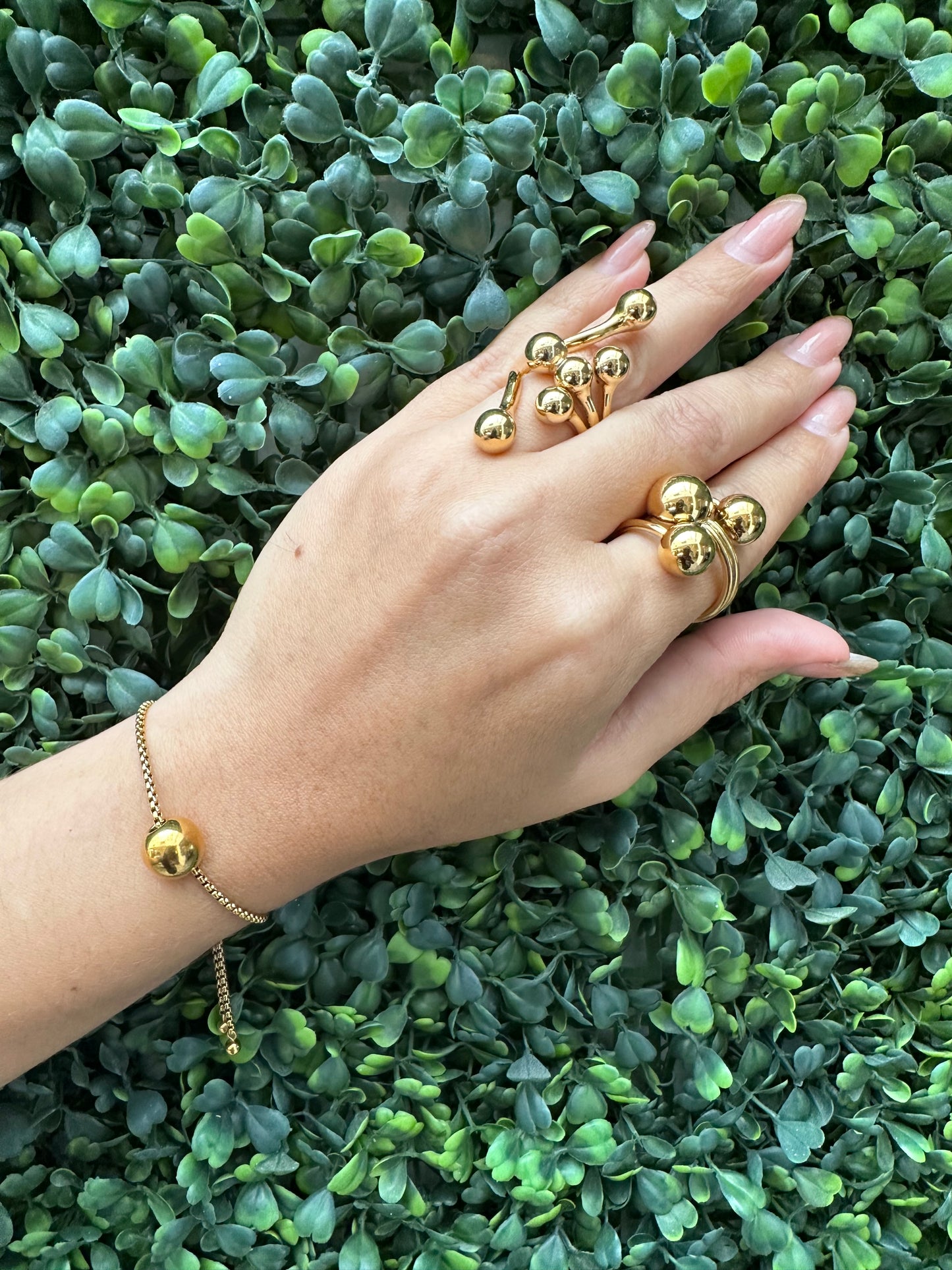 “Lida Three Sphere” Ring