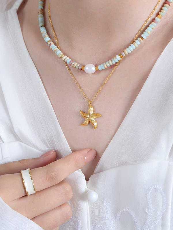 Necklace Sea Star Gold