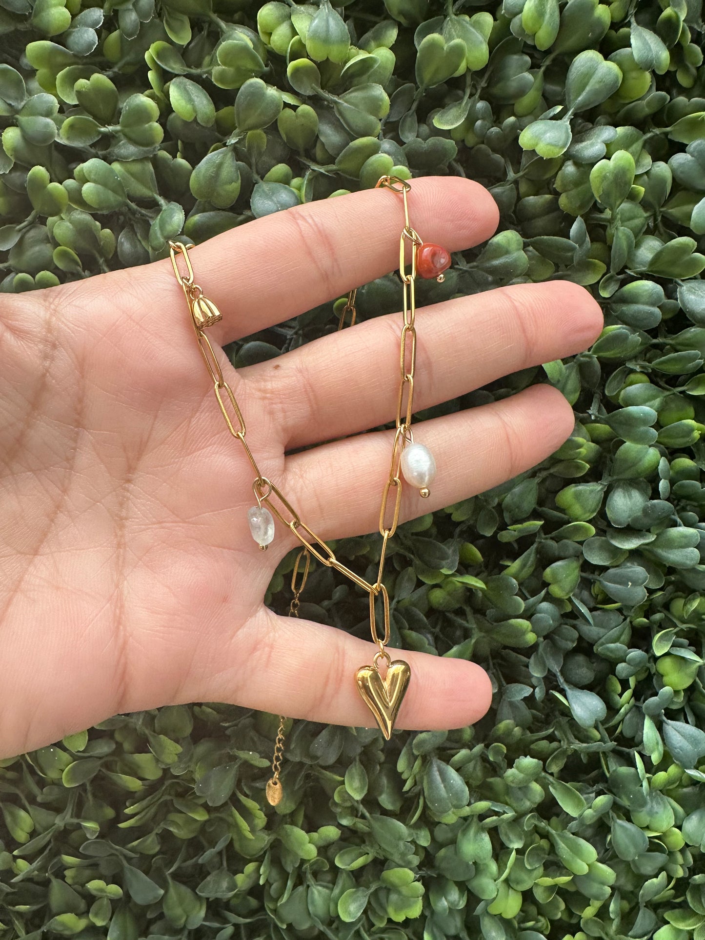 “Salomé” Necklace Cristals Pendant Heart