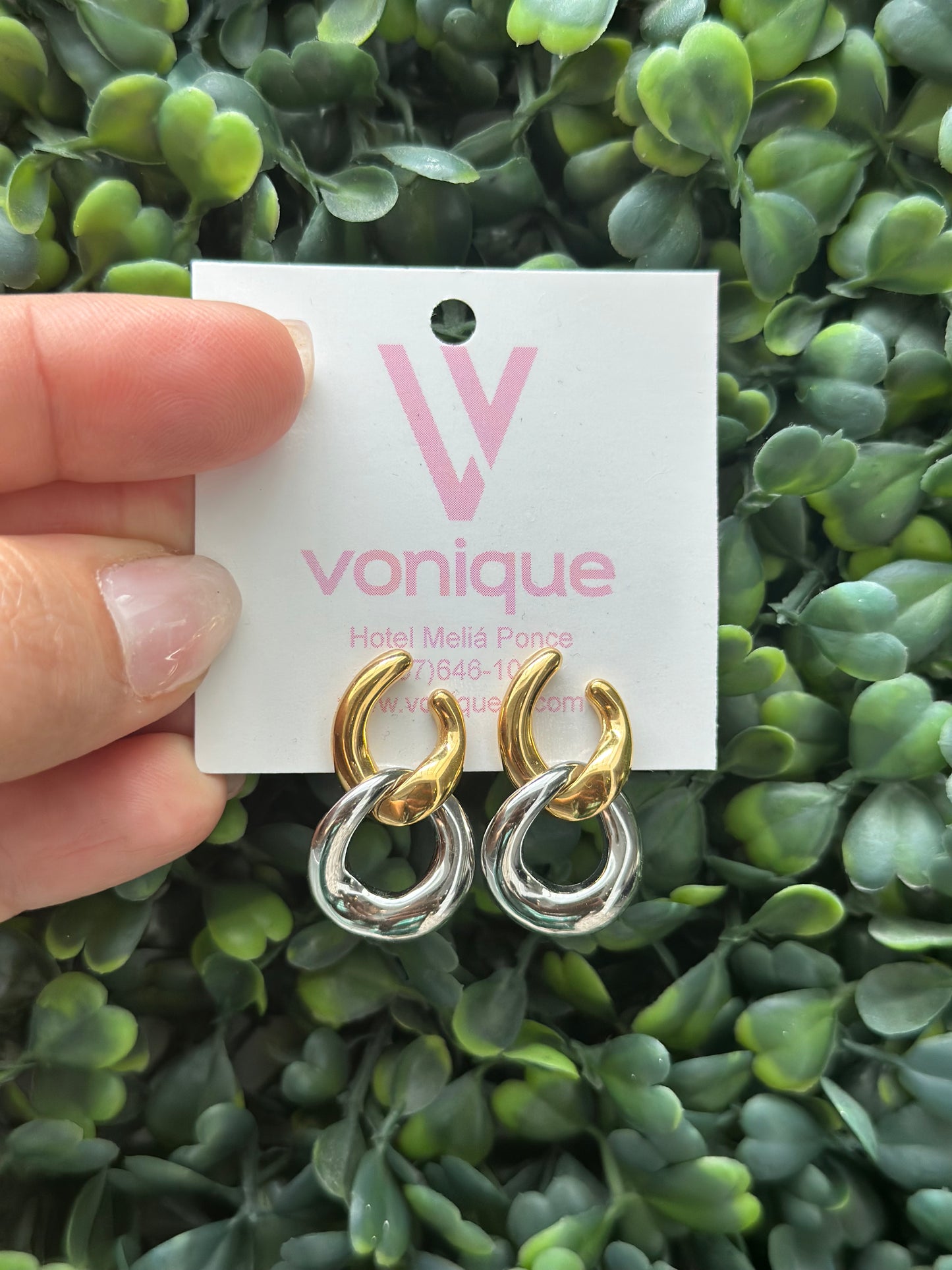 Zair Earrings Mix Metal