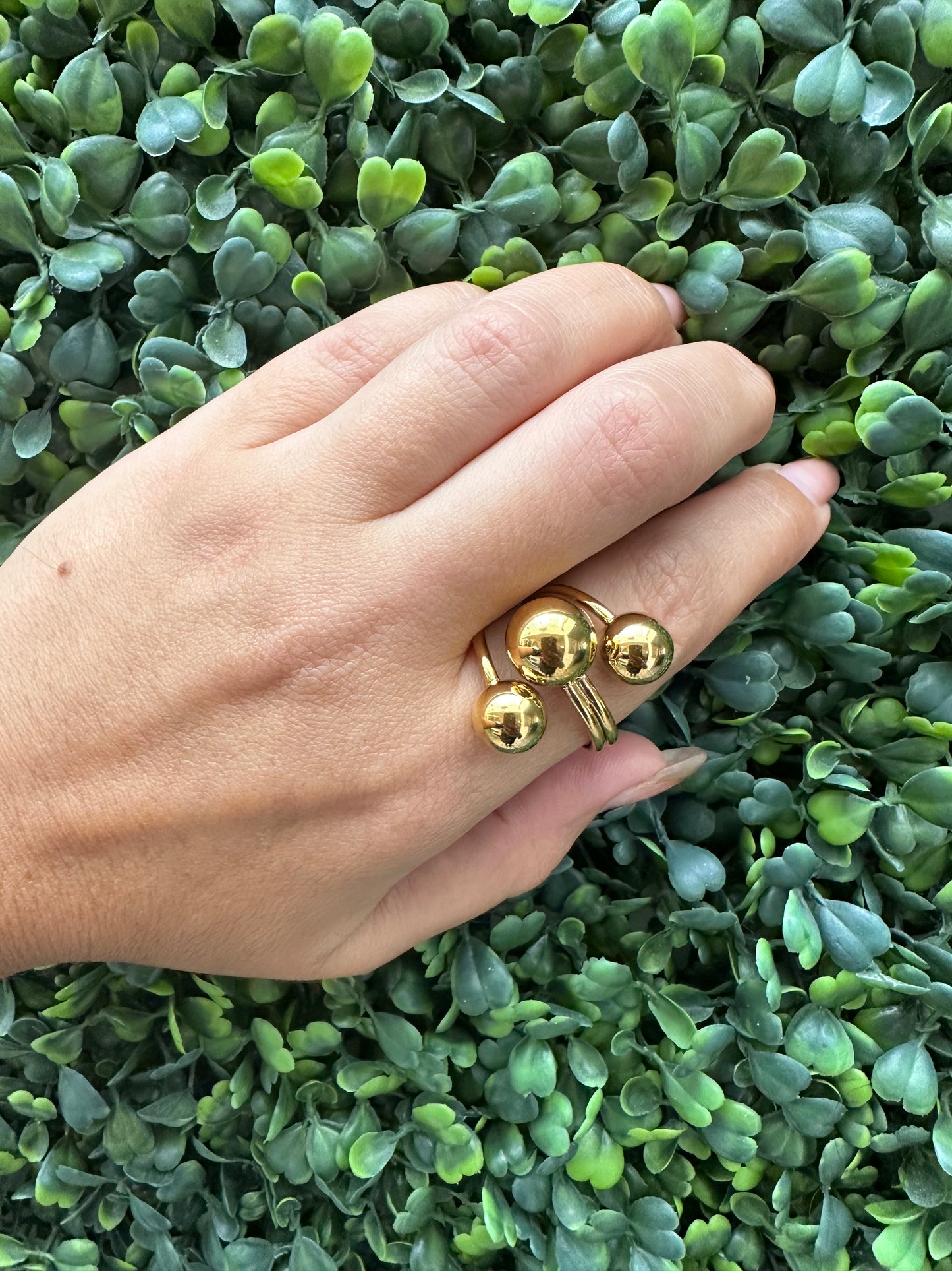 “Lida Three Sphere” Ring