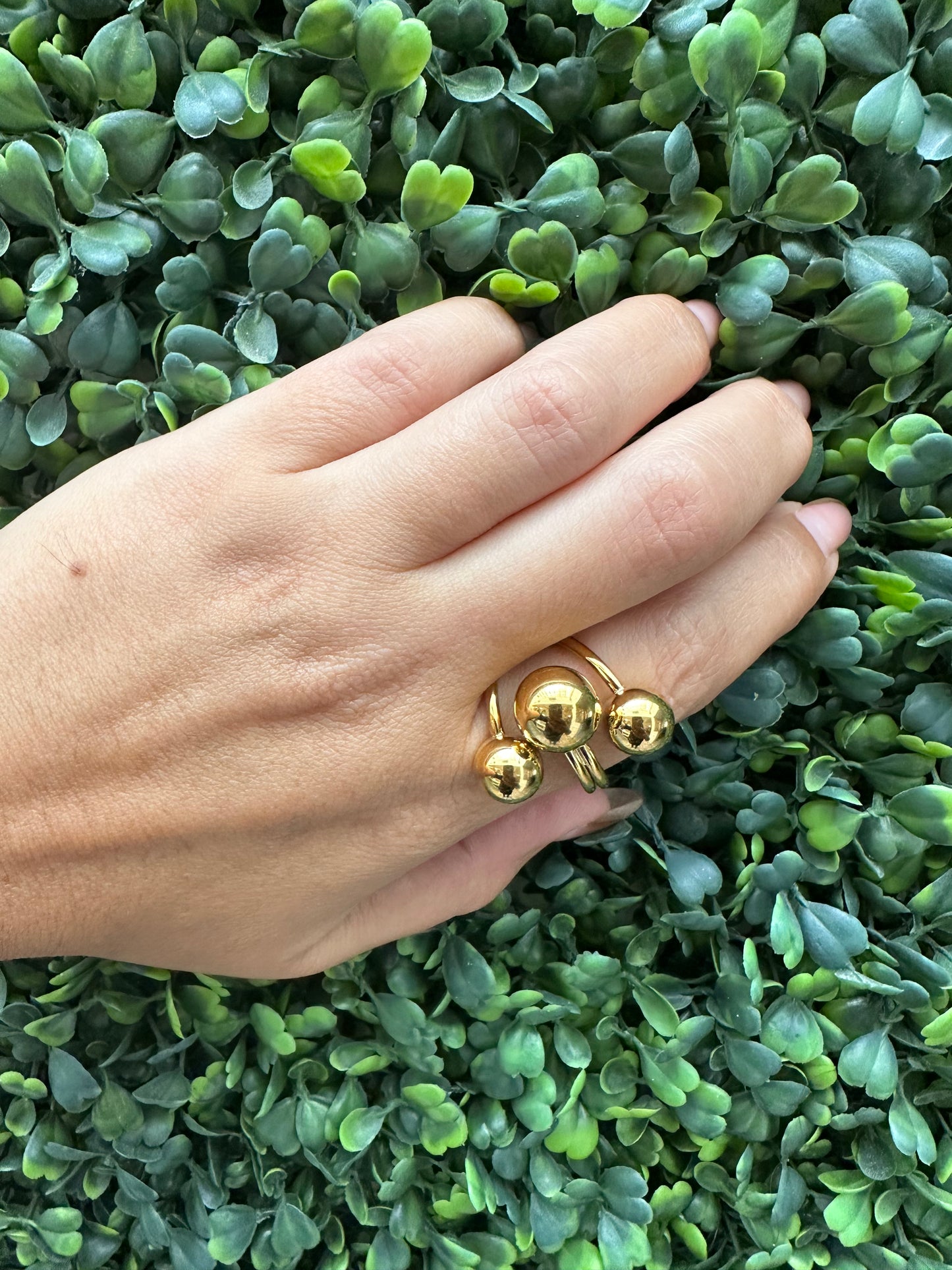 “Lida Three Sphere” Ring