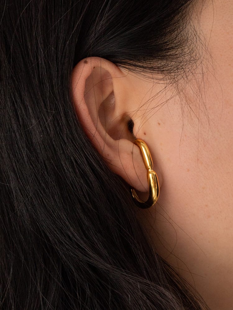 “Patience” Earrings Gold