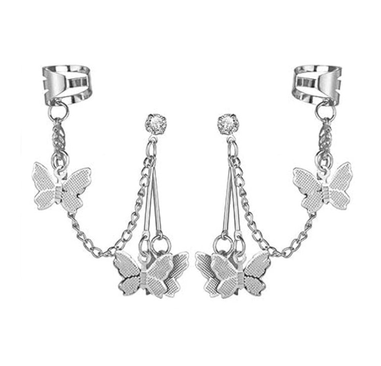 Butterfly Effect Ear Cuff Silver