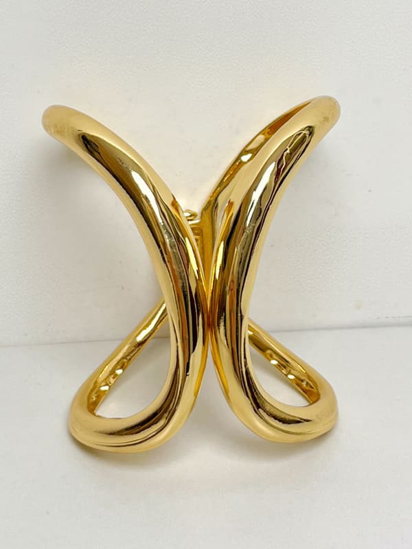 “Agar” Glam Bangle Silver & Gold