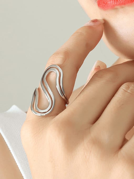 Infinity Ring Silver Adjustable