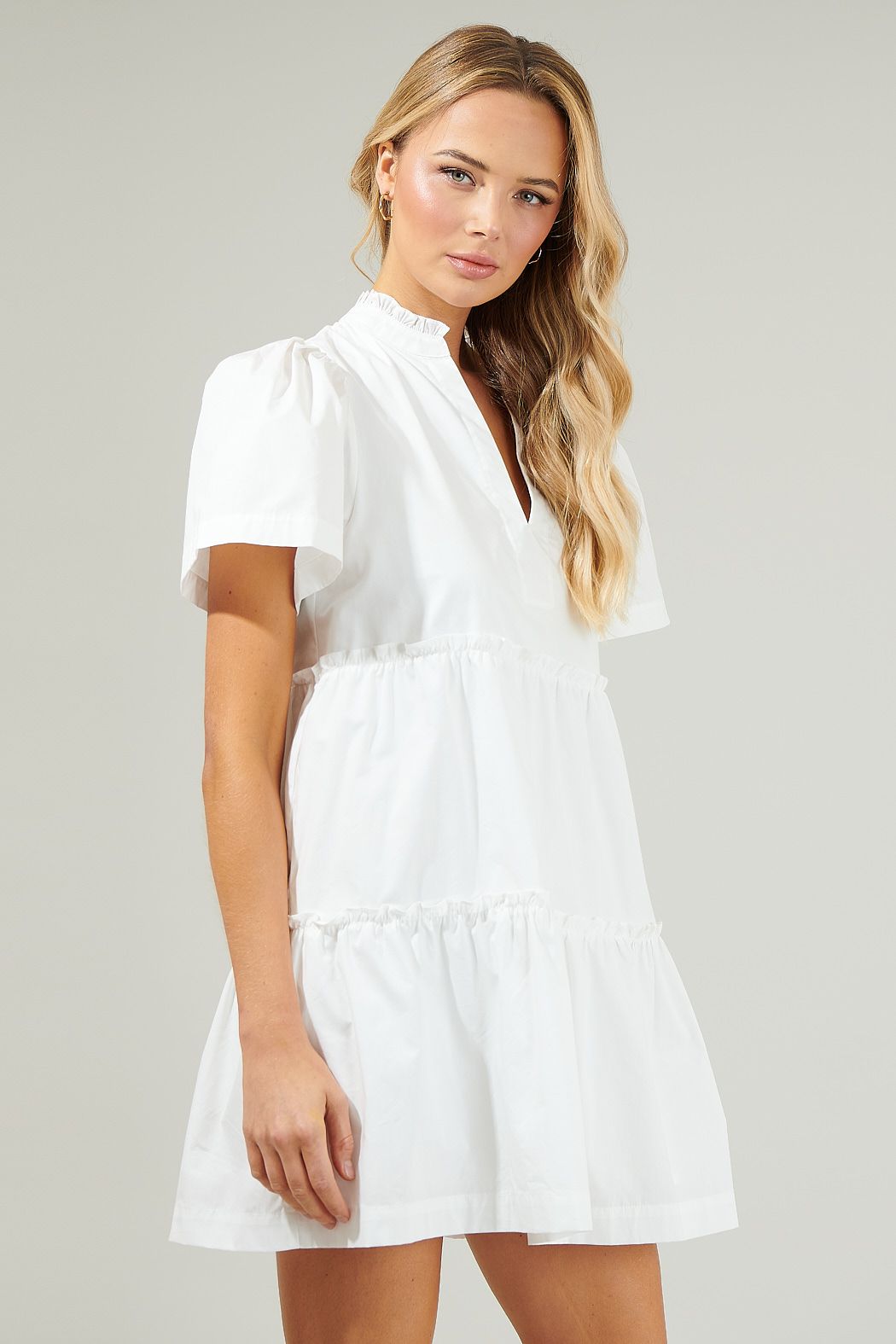 Esther White Tunic Dress