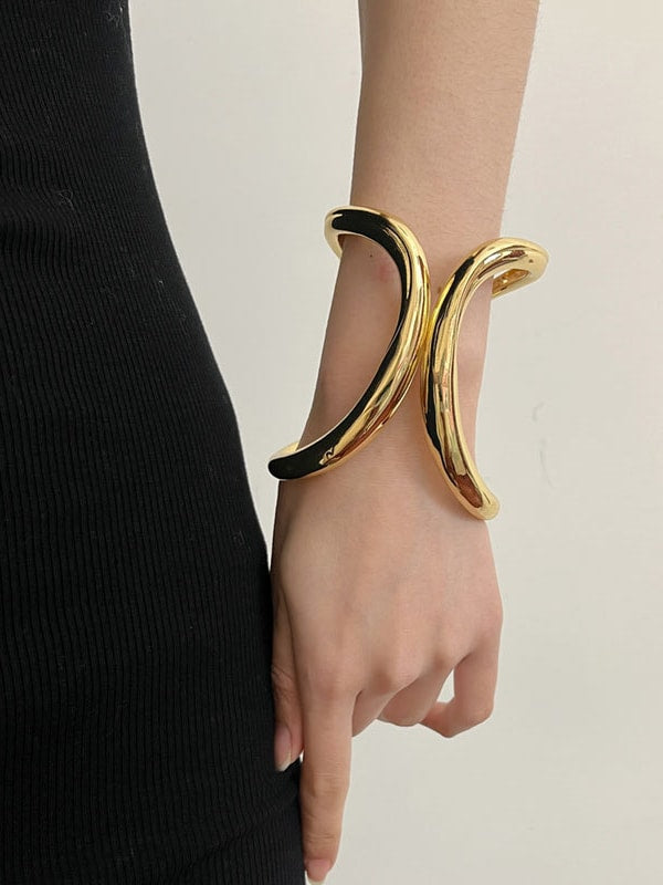 “Agar” Glam Bangle Silver & Gold