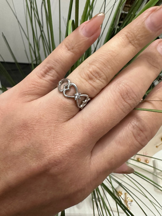 Heart Ring Silver