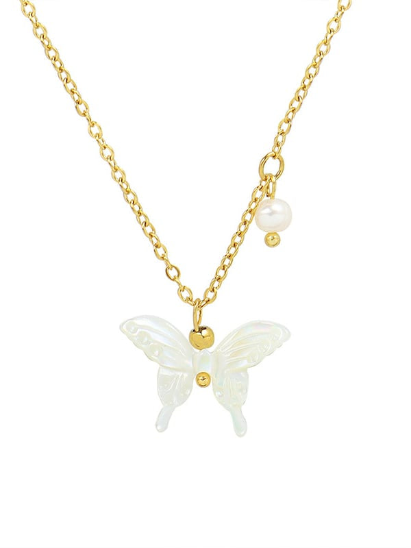 “Butterfly Effect” Gold Necklace