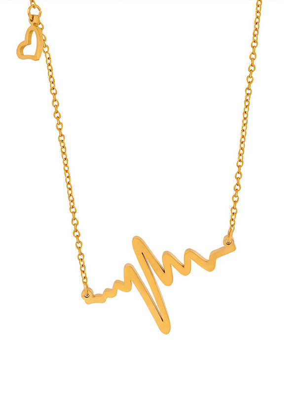 Necklace EKG Gold