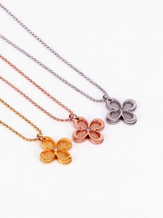 Necklace Shine Flower Gold & Silver