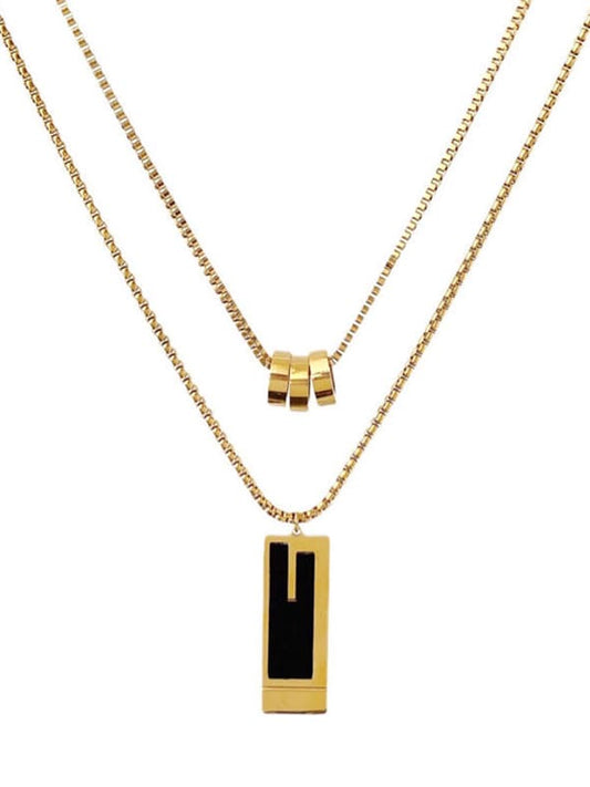 “Alex” Unisex Necklace Two Layers