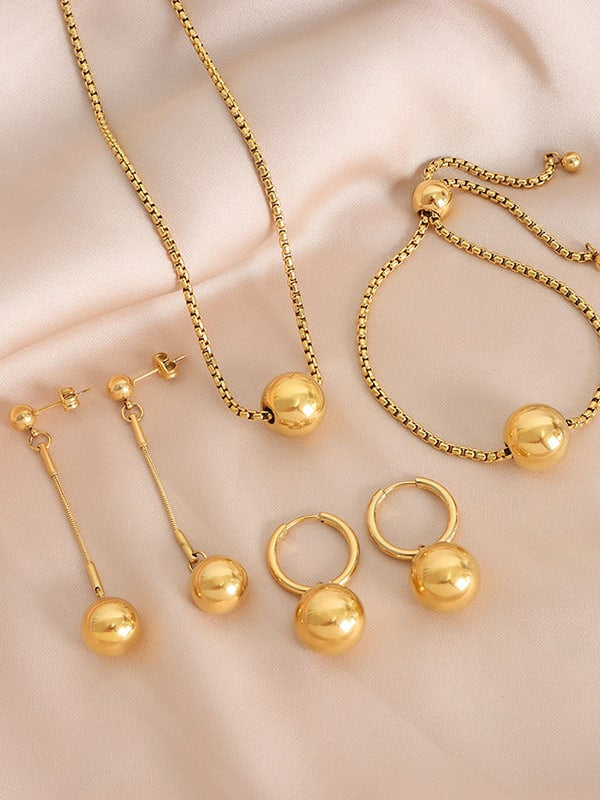 “Lida” Sphere Collection Necklace, Earrings & Bracelet