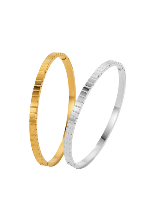 “Kasa” Bangle Gold & Silver