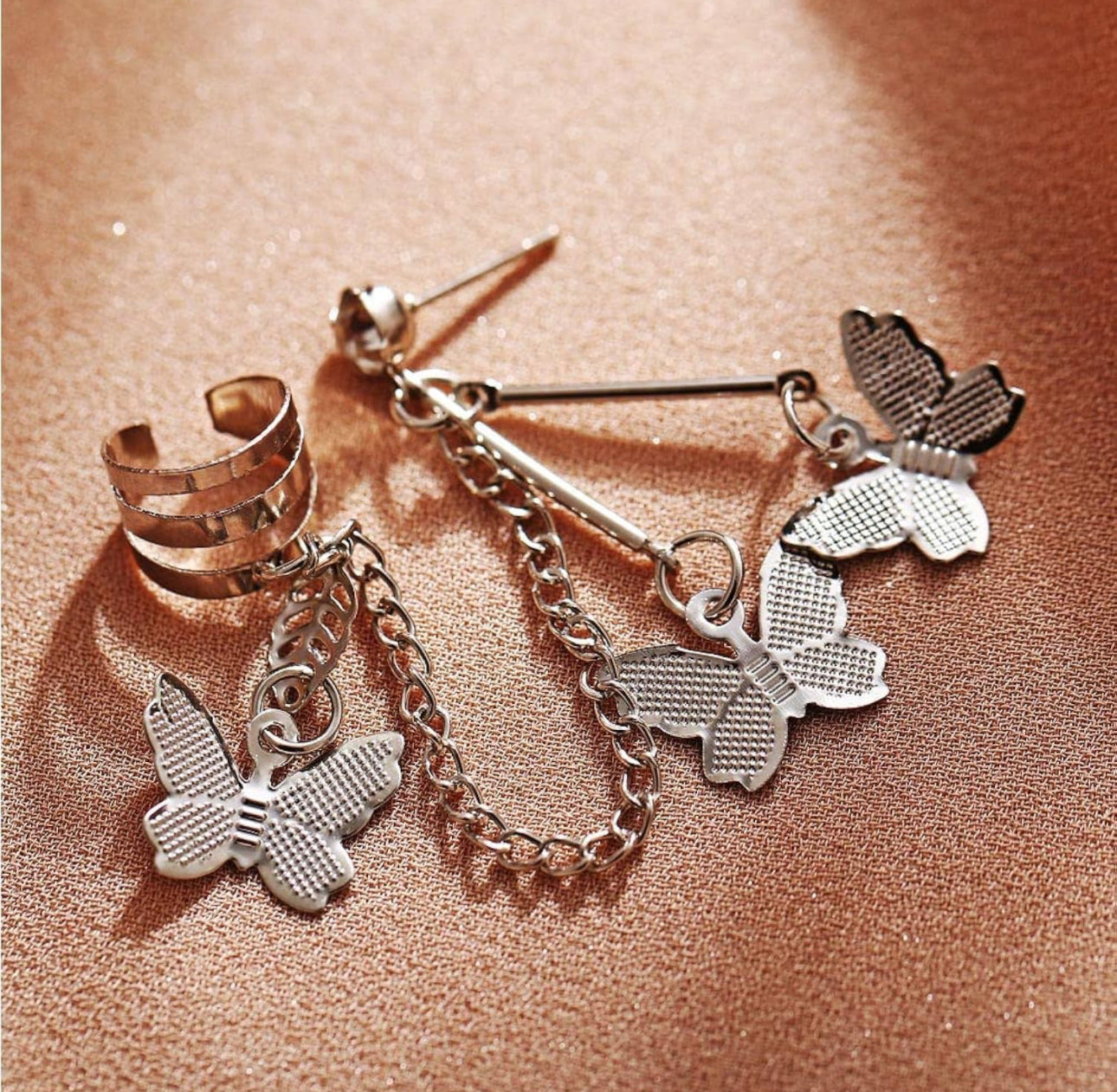 Butterfly Effect Ear Cuff Silver