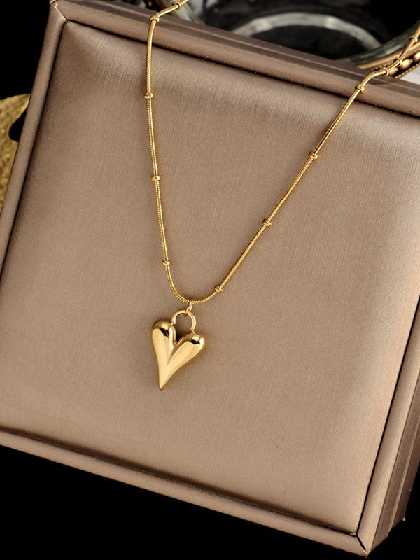 Salomé Single Necklace Heart Gold & Silver