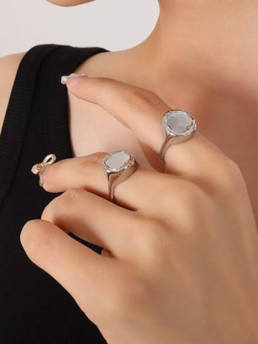 Nácar Ring Silver