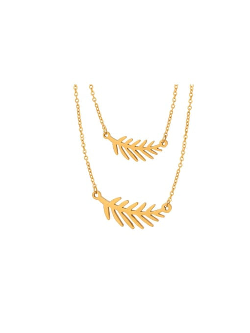 “Eva” Leaf Necklace Set