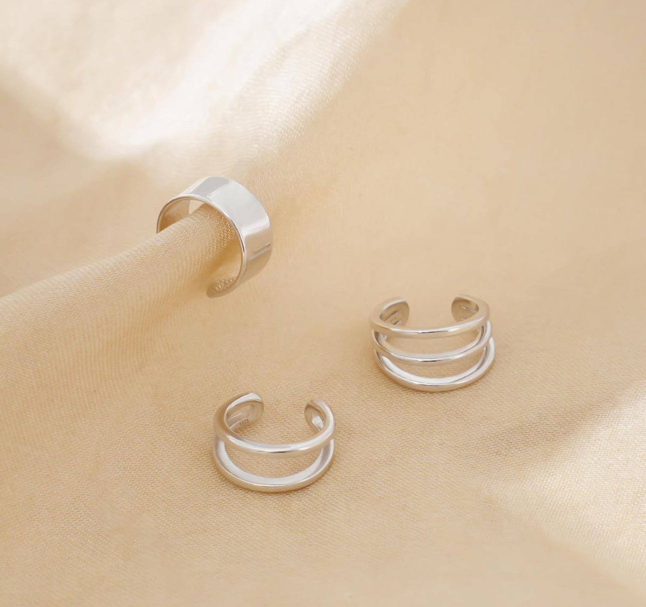 Layers Silver Ear Cuff