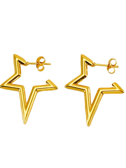 Star Glow Earrings Gold