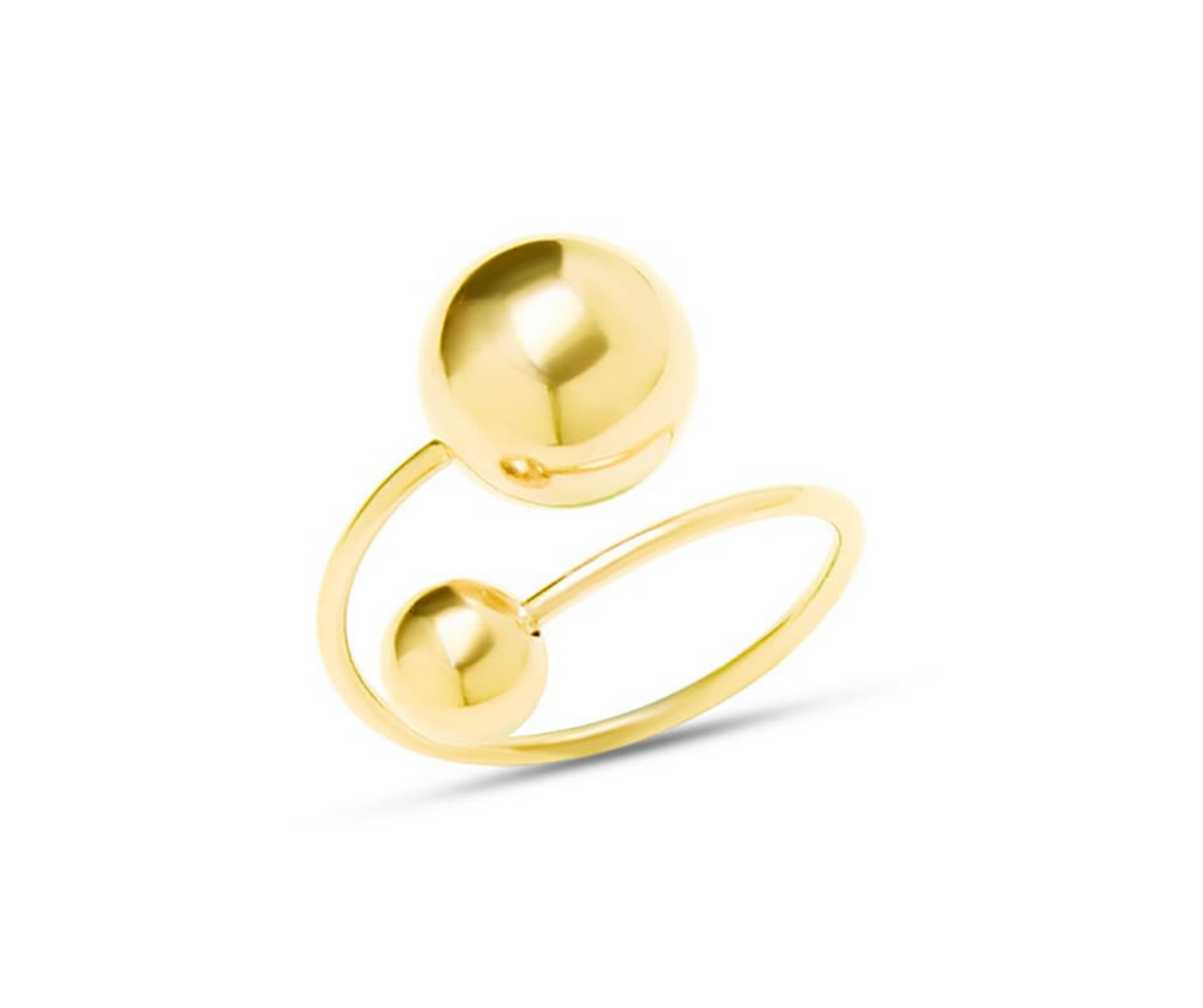 “Lida” Sphere Collection Ring Gold