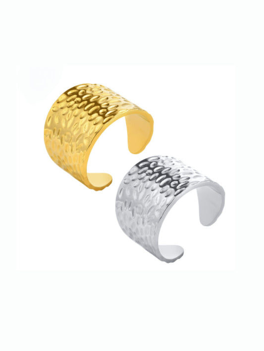 Anna Texturized Silver & Gold Ring