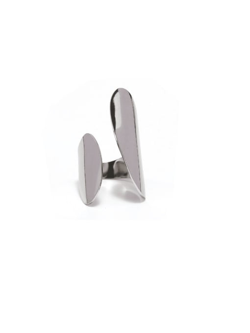 Justice Ring Band Irregular Gold & Silver