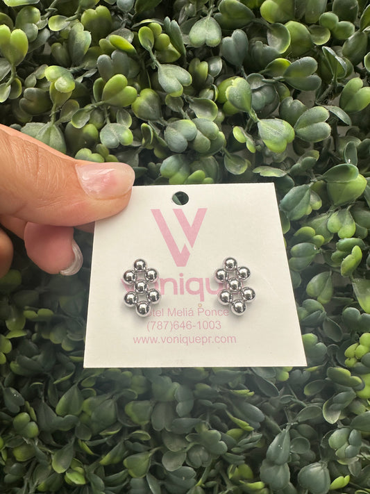 Lida Petite Earrings Silver