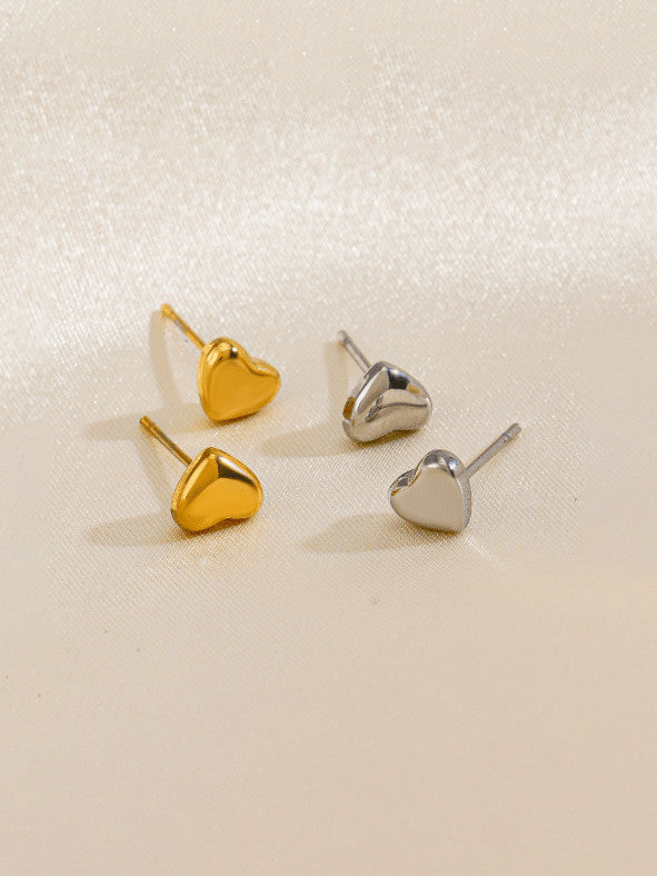 “Mariah” Earrings Mini Heart Gold & Silver