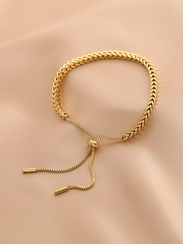 Estela Necklace & Bracelet Braid Gold