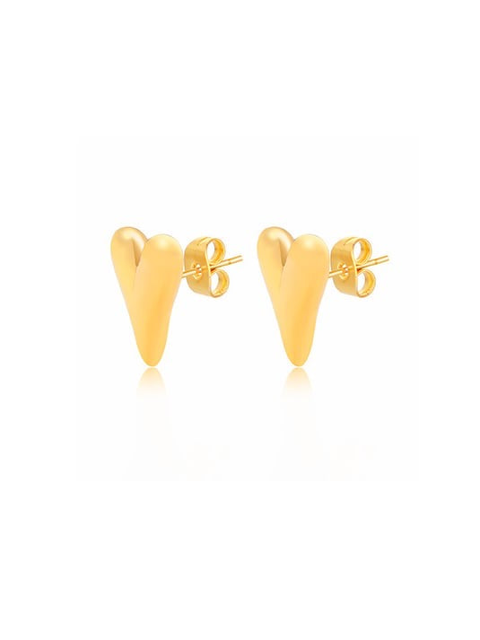 Salomé Heart Gold & Silver Earrings