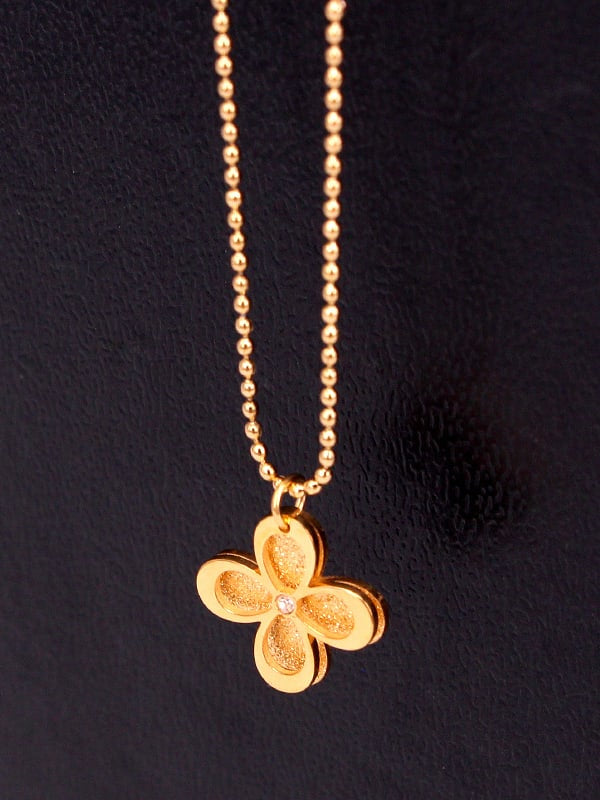 Necklace Shine Flower Gold & Silver