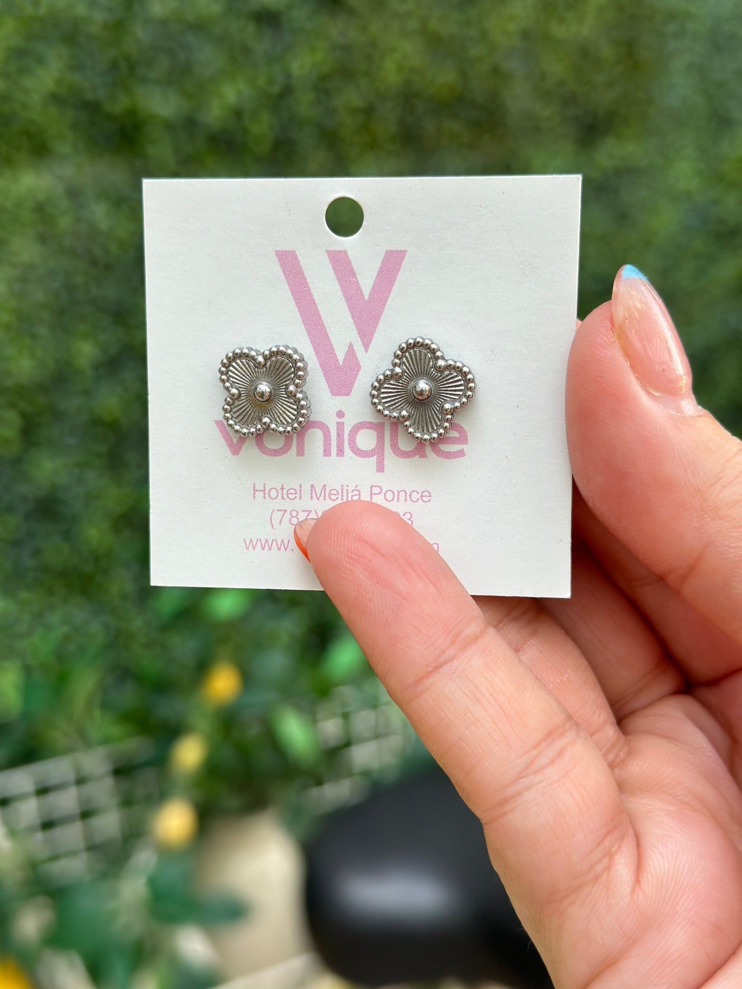 Julia Clover Earrings Silver