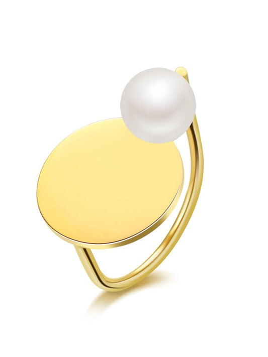 Amanda Pearl Gold Ring