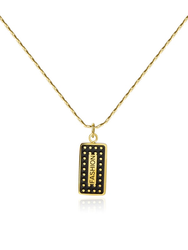 Necklace Fashion Label Gold