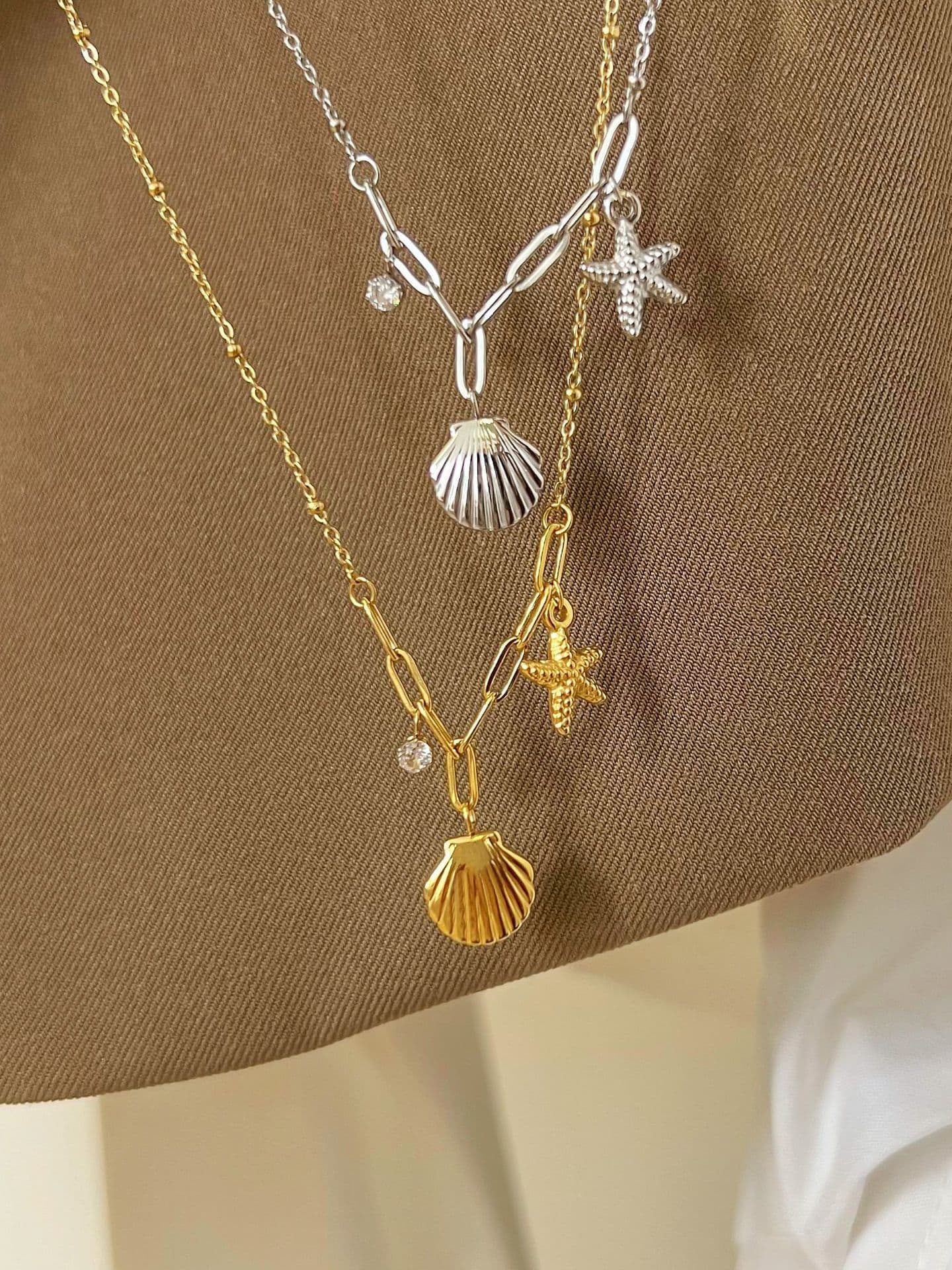 Ocean Necklace Gold