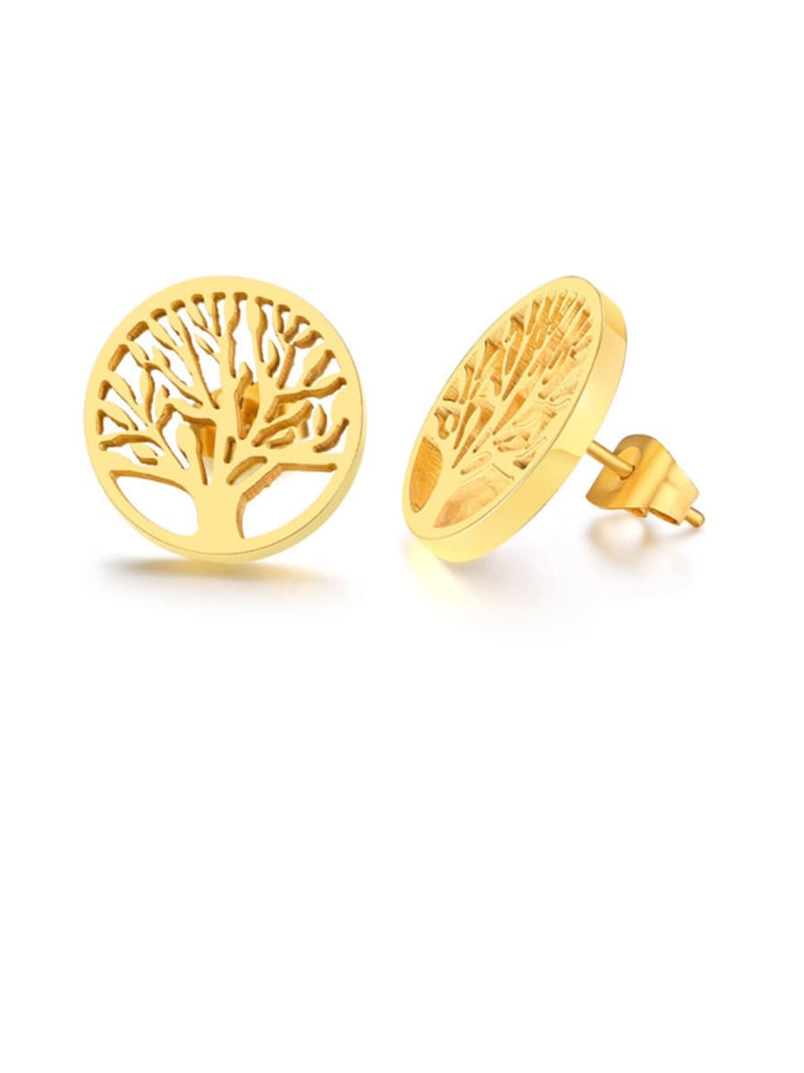 Tree of Life Earrings Gold