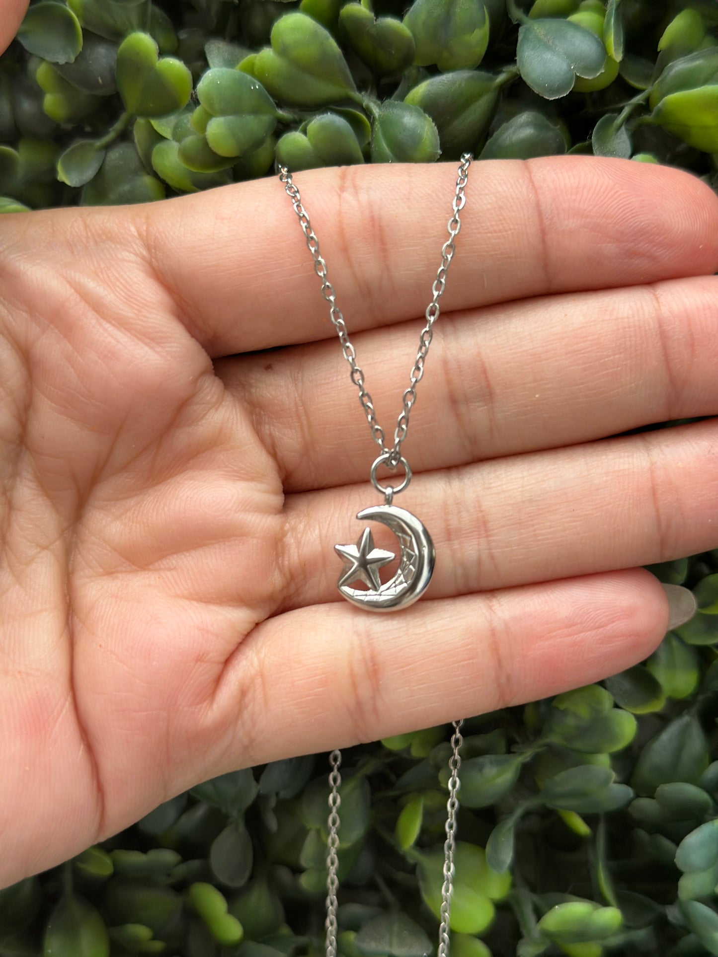 Moon Necklace Silver