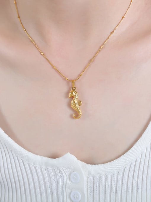 Sea Horse Gold Necklace