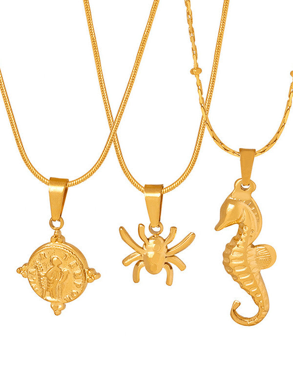 Sea Horse Gold Necklace