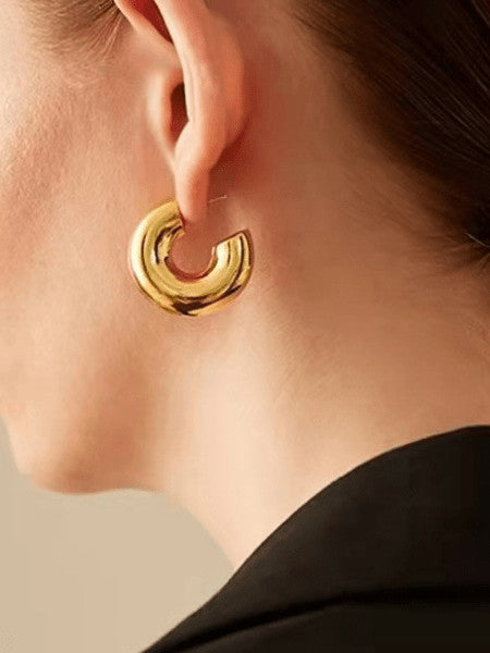 Jumbo Earrings Gold