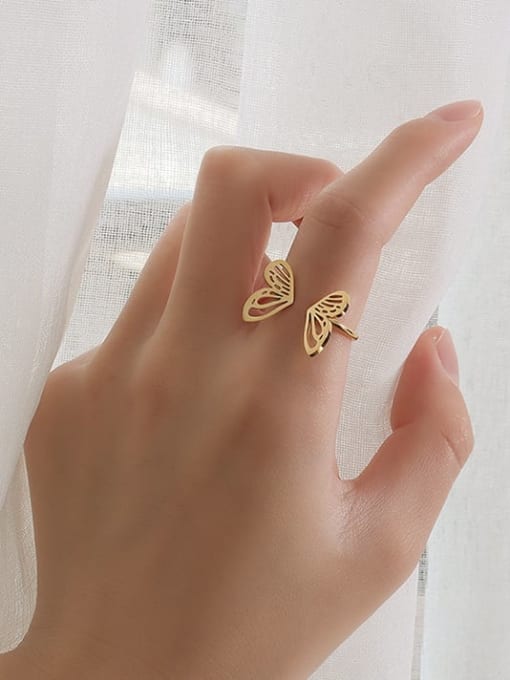 Annah Butterfly ring silver & gold