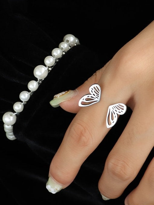 Annah Butterfly ring silver & gold