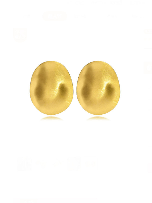 “Lydia” Gold Earring Oval