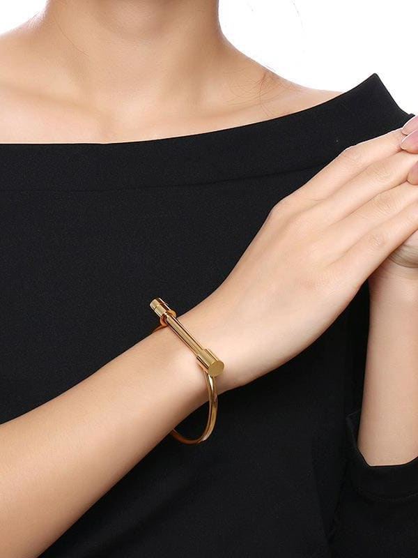 Jayla Bangle Screw Gold